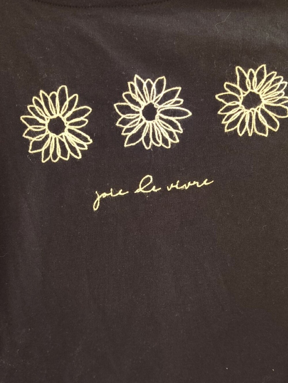 Talbots Navy Blue Floral Embroidered Boatneck Top - Picture 2 of 4